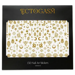 Nail Art Stickers in Gold by Ectogasm