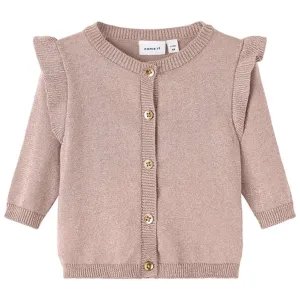 Name it Rose Smoke Temollie Knit Cardigan