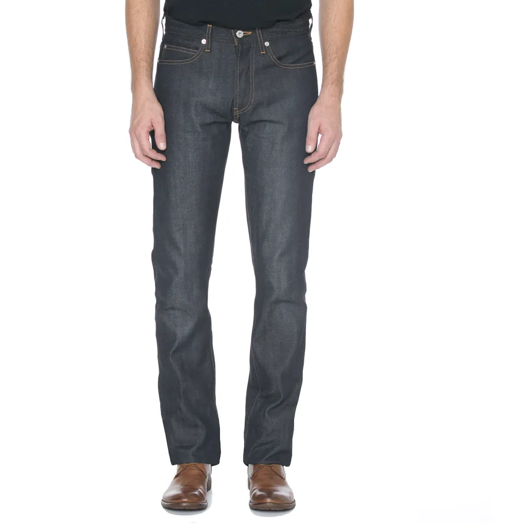 Narrow Fit Broken Twill Denim Jeans