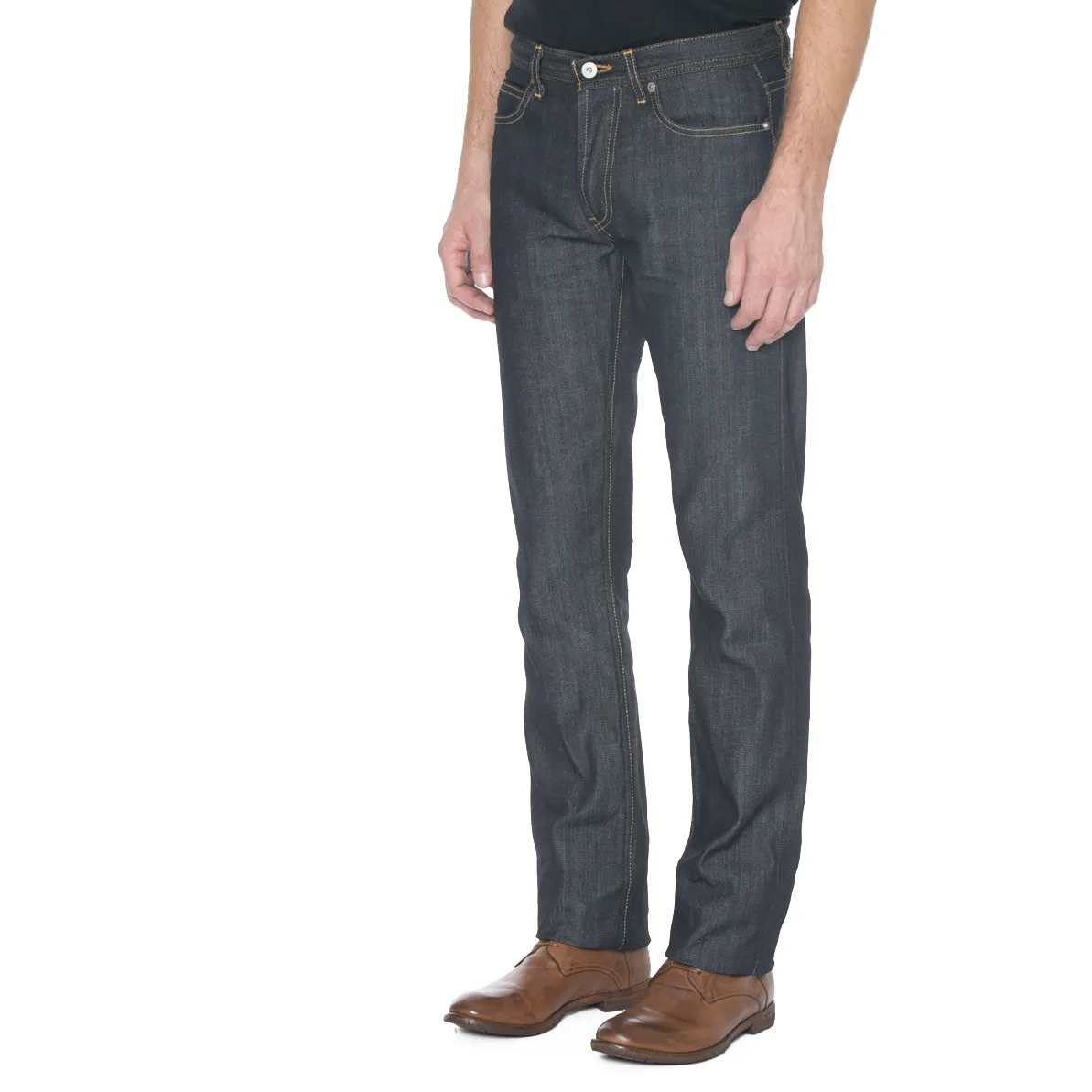 Narrow Fit Broken Twill Denim Jeans