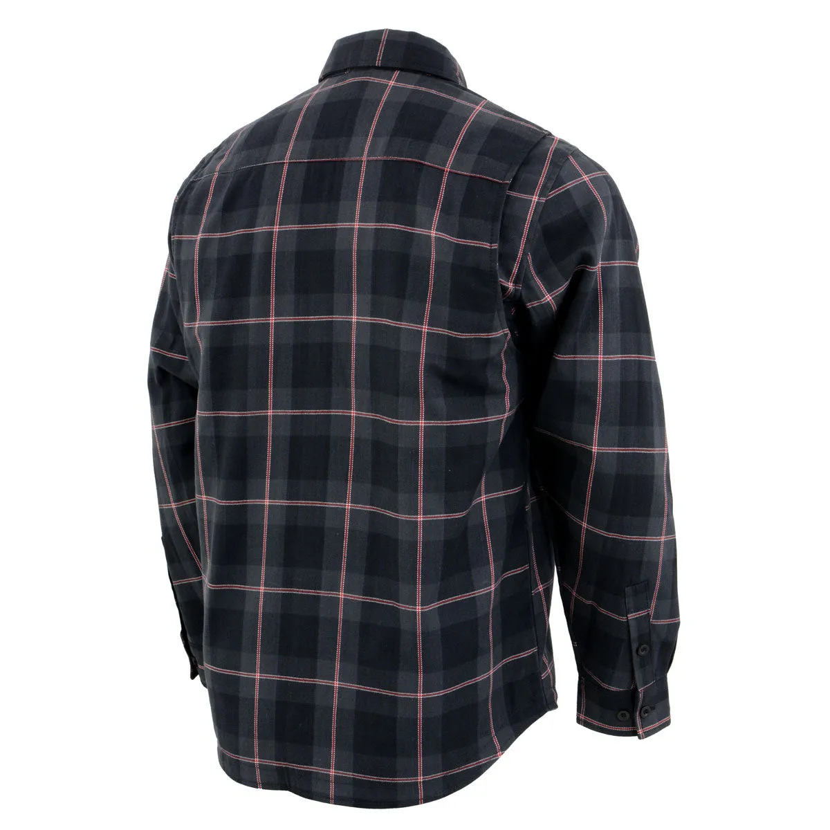 NexGen Heat Men's NXM1602SET Riffraff Black/Grey/Red Heated Flannel