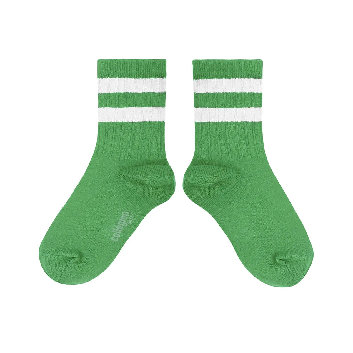 Nico - Ribbed Varsity Crew Socks - 814 - Vert Jackpot