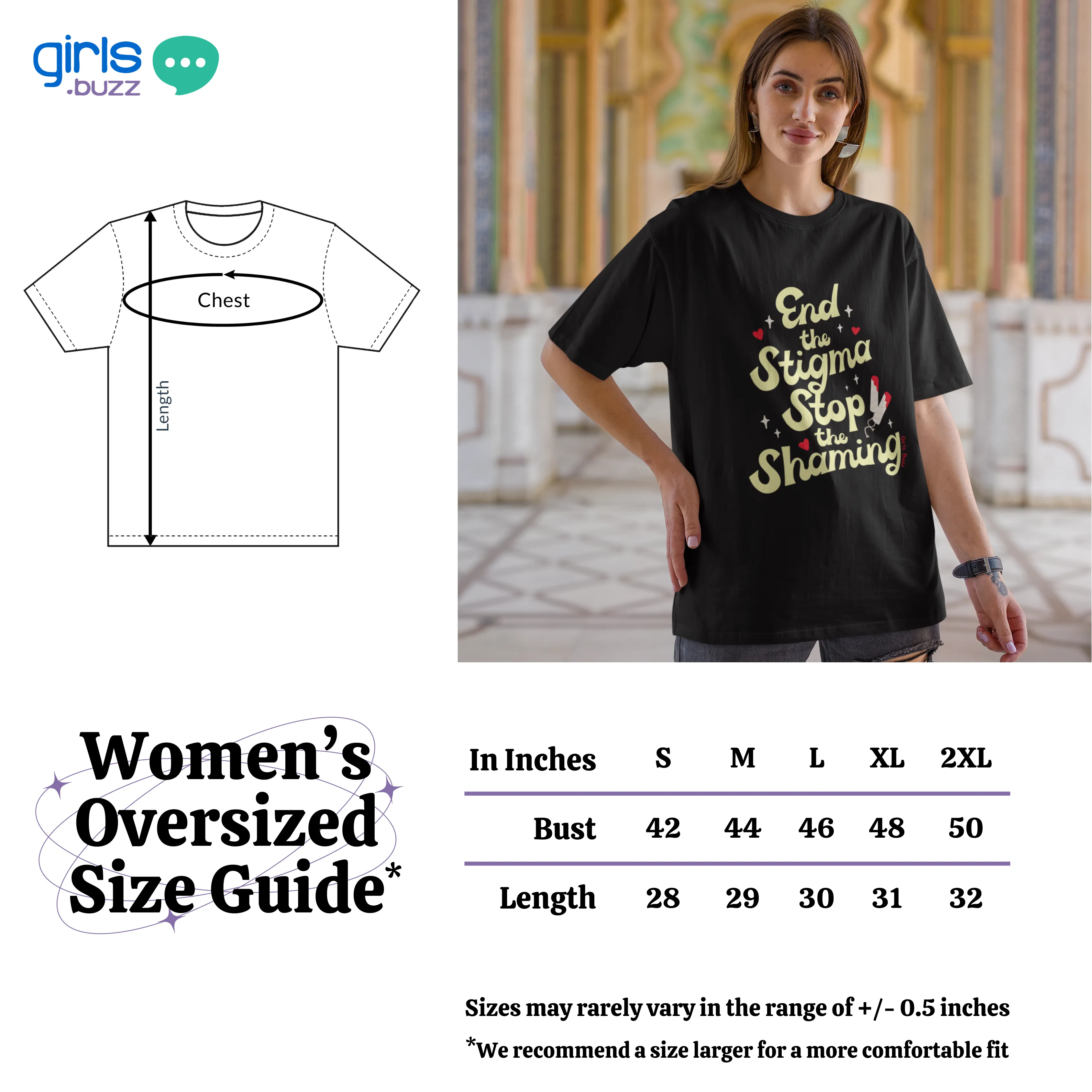 Normalise Periods Oversized T-shirt