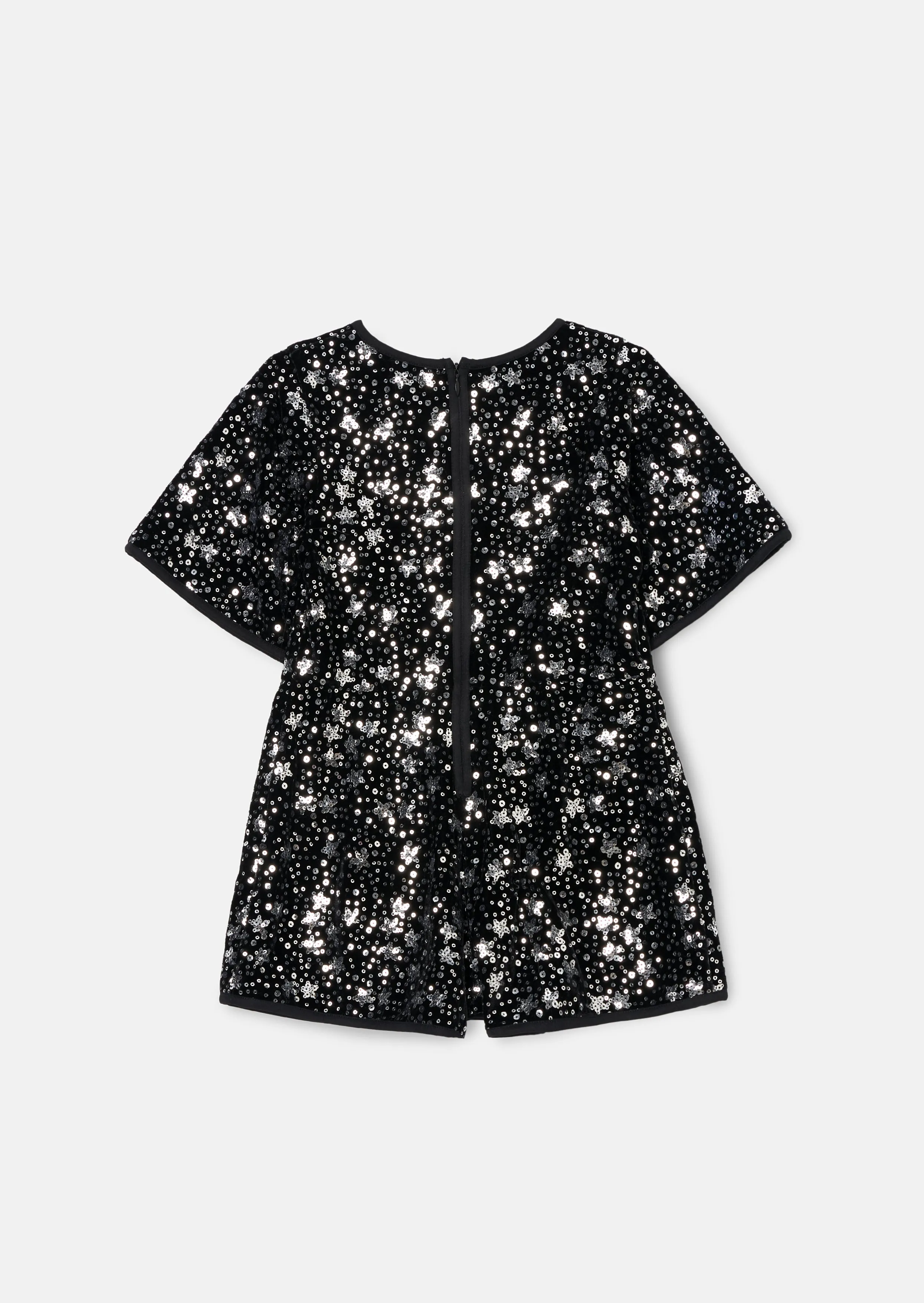 Nova Black Sequin Playsuit