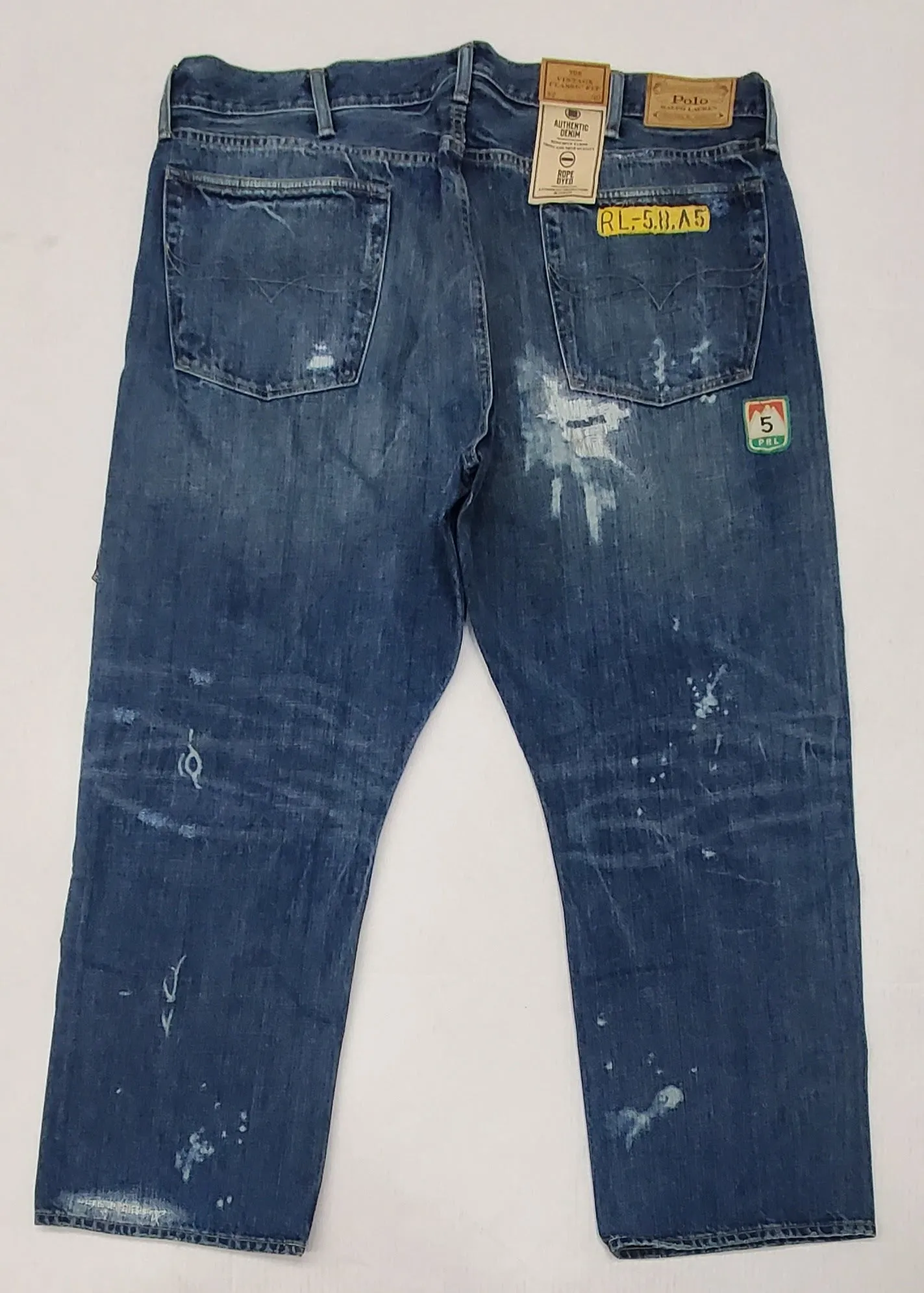 Nwt Polo Ralph Lauren Patches Distressed Classic Fit Jeans