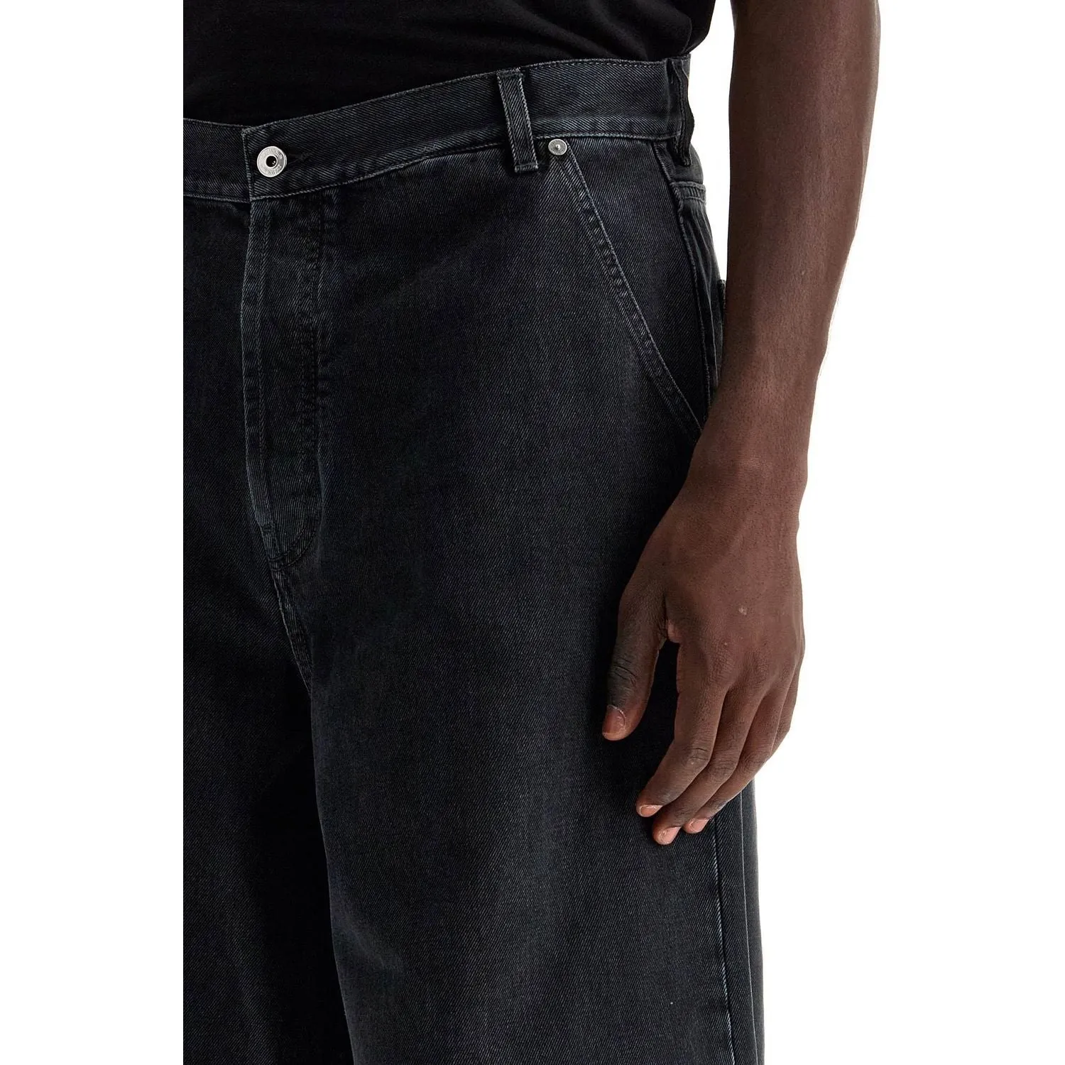 Off-White wide five-pocket jeans with spacious