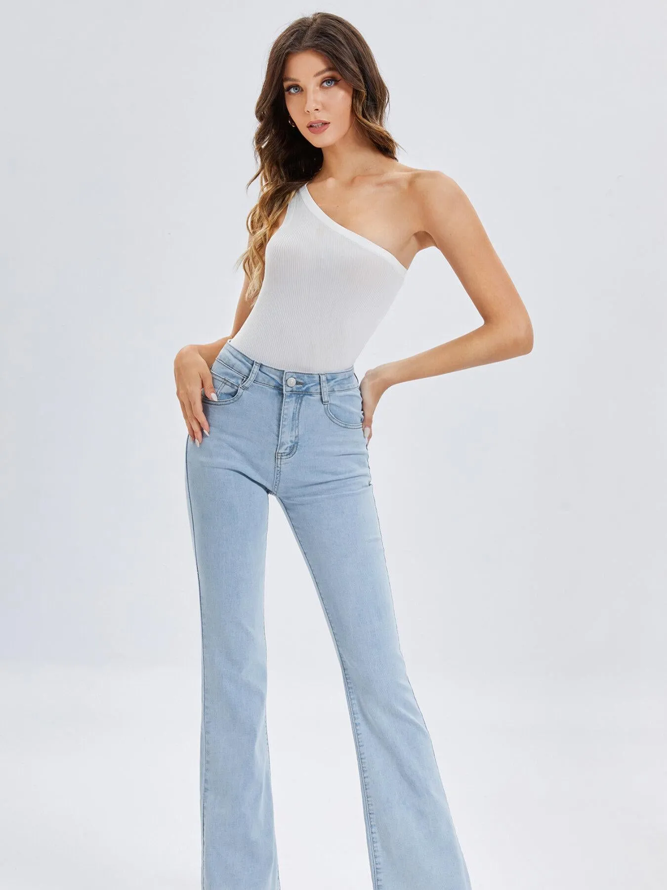 OL High Waist Flare Leg Jeans