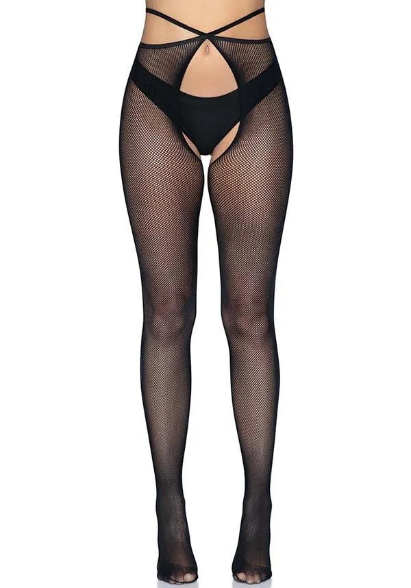 Olivia Crotchless | FISHNET TIGHTS