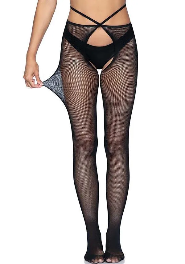 Olivia Crotchless | FISHNET TIGHTS