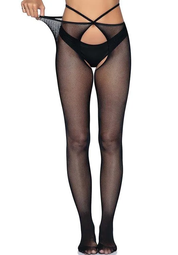 Olivia Crotchless | FISHNET TIGHTS