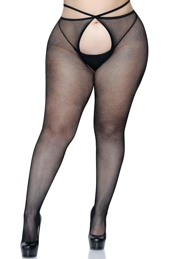 Olivia Crotchless | FISHNET TIGHTS