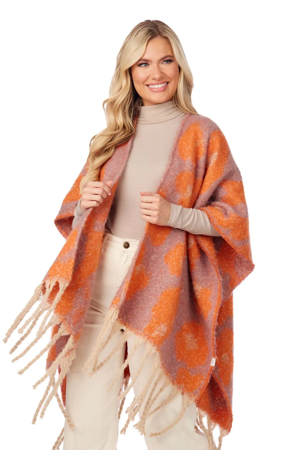 Oversized Leopard Poncho (More Colors)