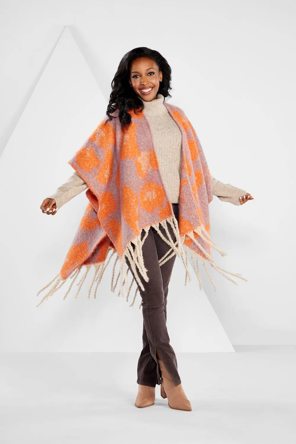 Oversized Leopard Poncho (More Colors)