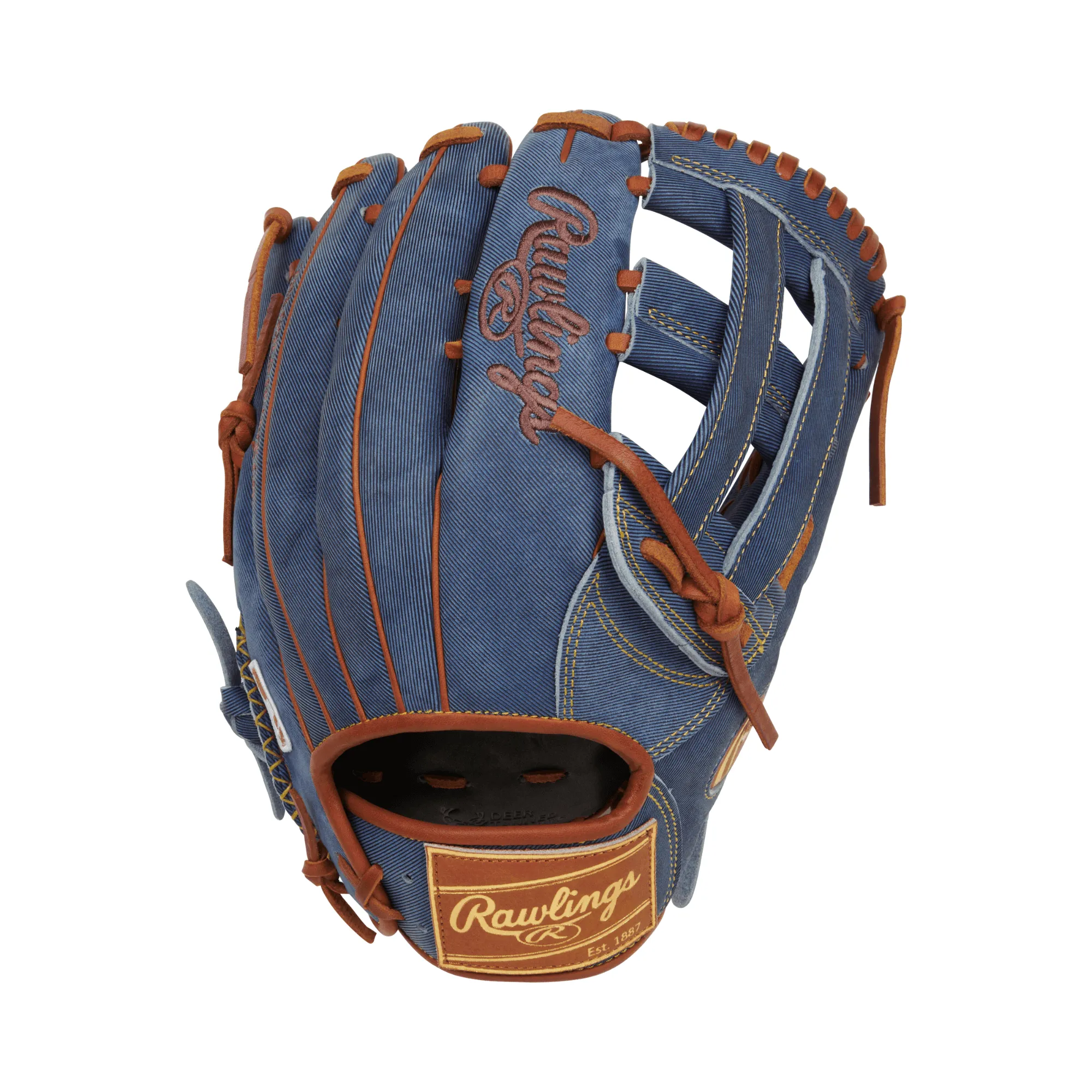 Rawlings Heart of the Hide Pro Label Denim Edition Outfield Glove 12.5" LHT