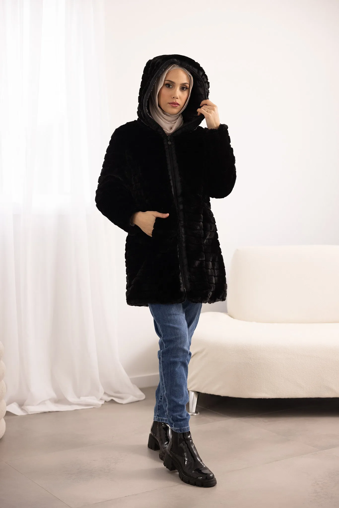 Reversible Fur Coat