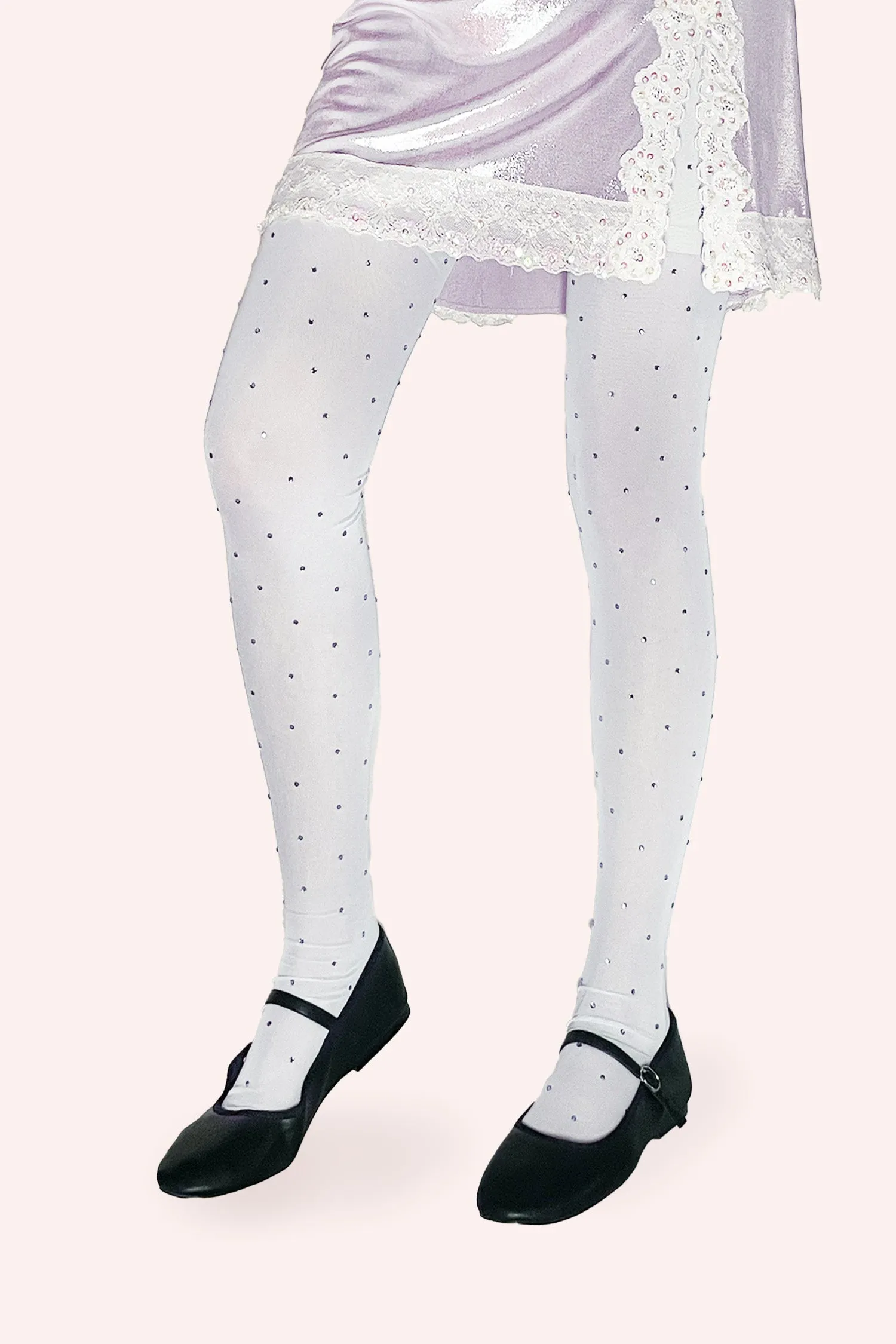 Rhinestone Mesh Leggings