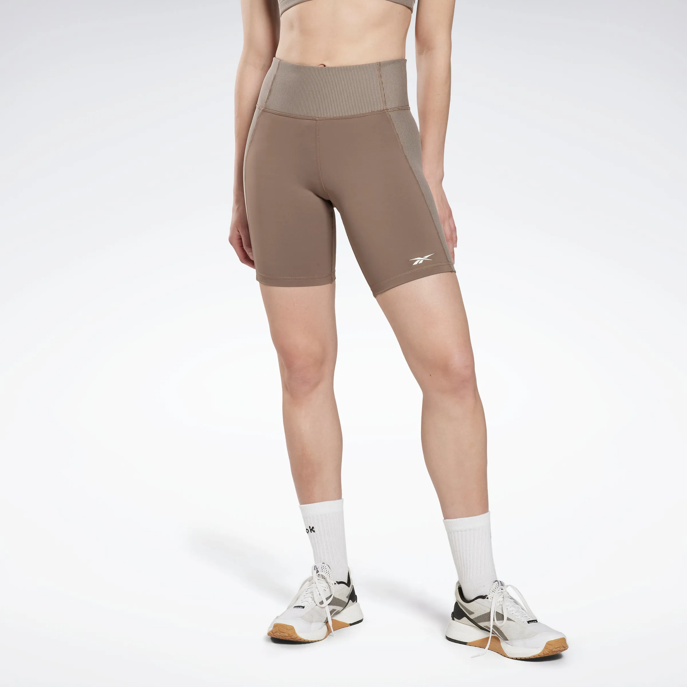 Rib Legging Short Trek Grey