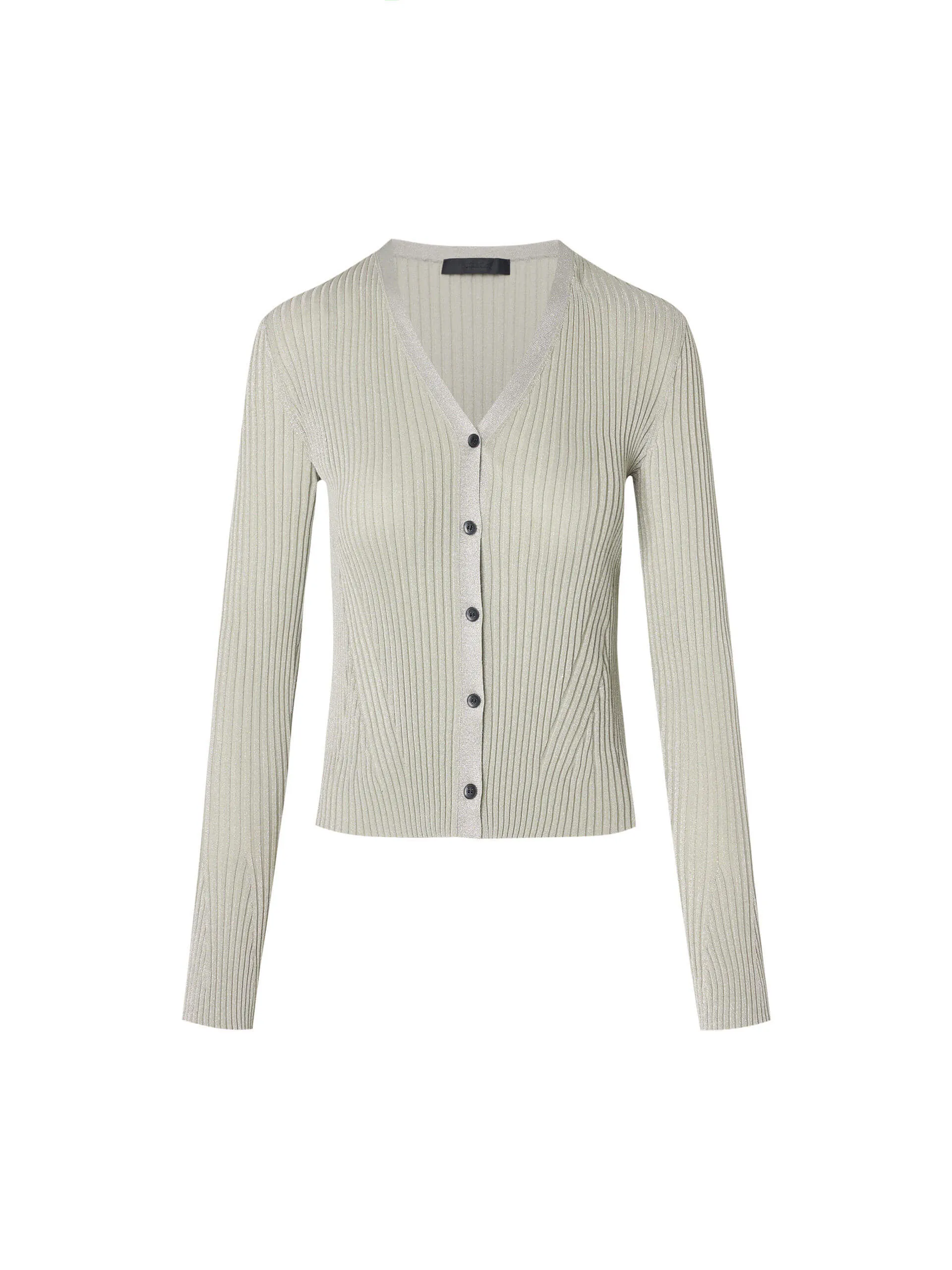 Ribbed Knit Slim Cardigan