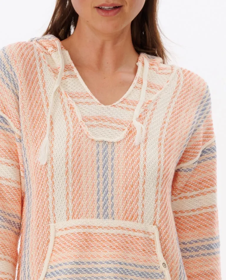 Rip Curl Glider II Poncho Sweater-Off White