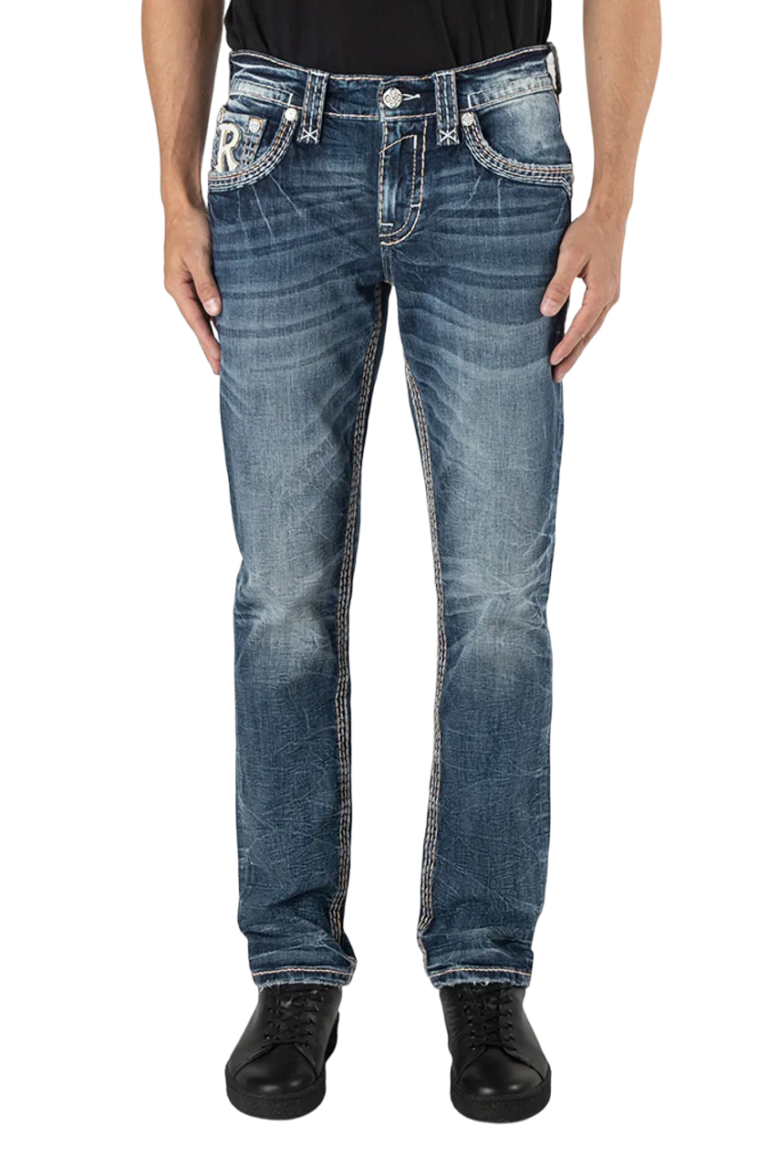 Rock Revival Men's Zach Straigth Cut Jeans