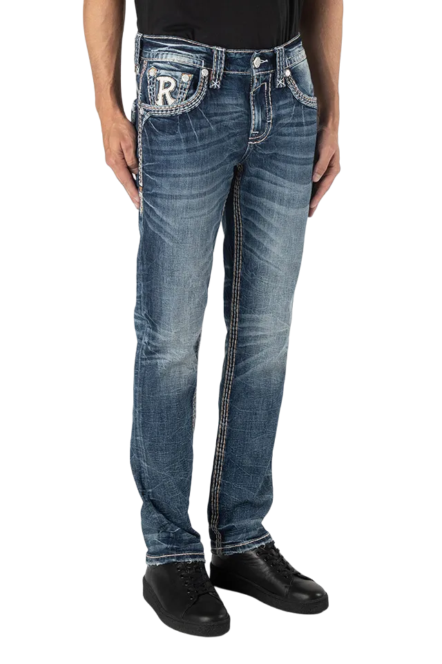 Rock Revival Men's Zach Straigth Cut Jeans