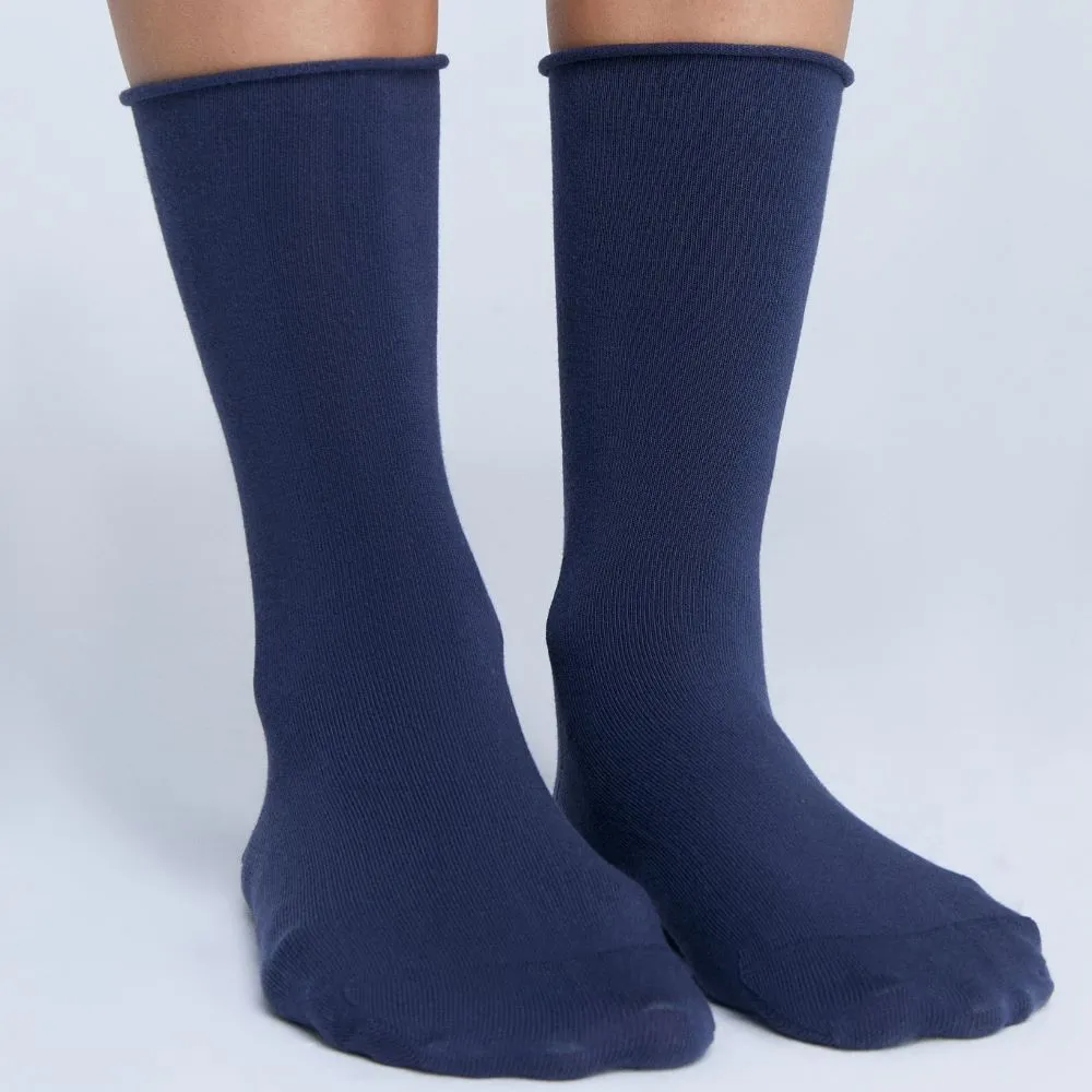 Roll Top Socks - 98% Organic Cotton