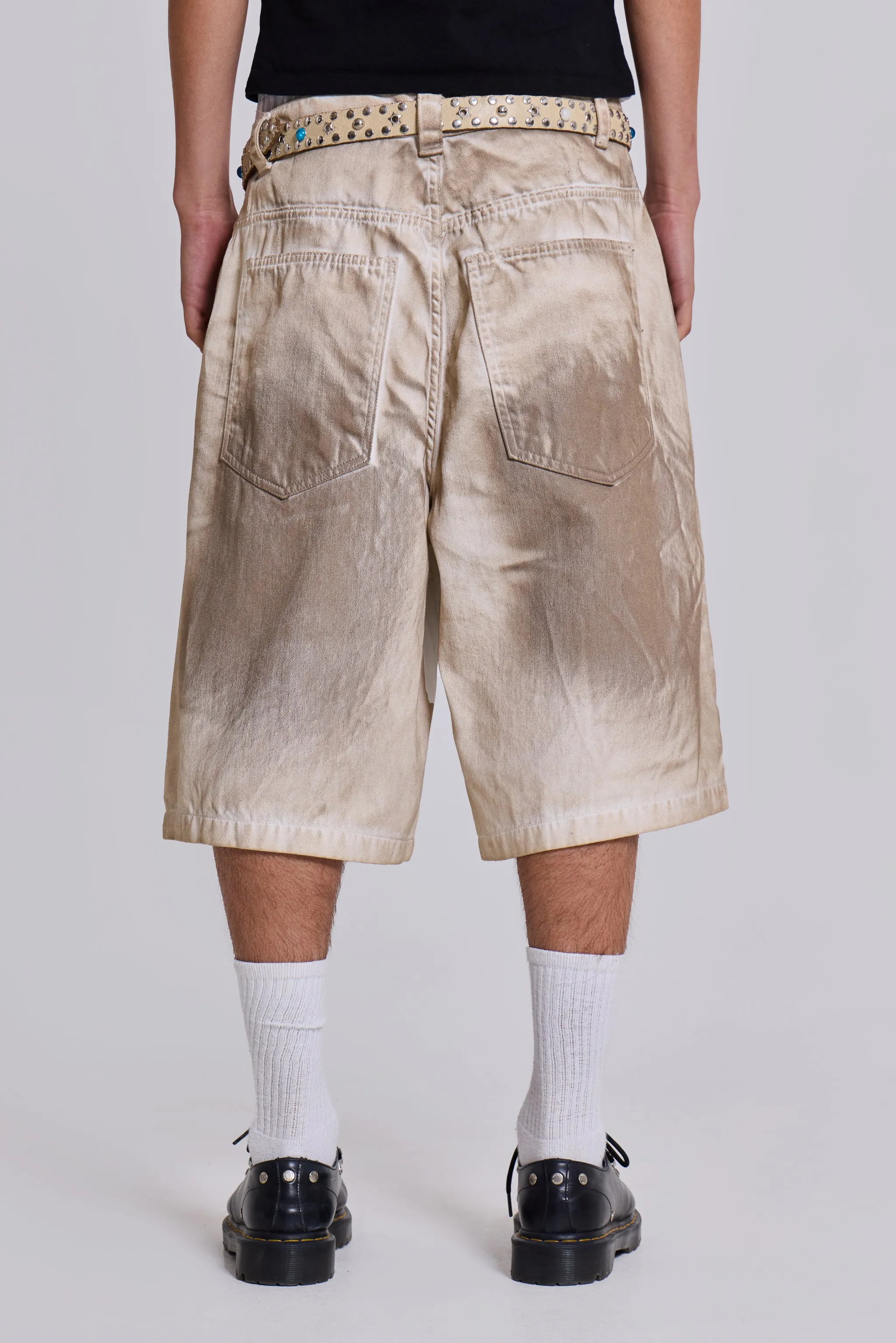 Sand Oil Wash Colossus Jorts