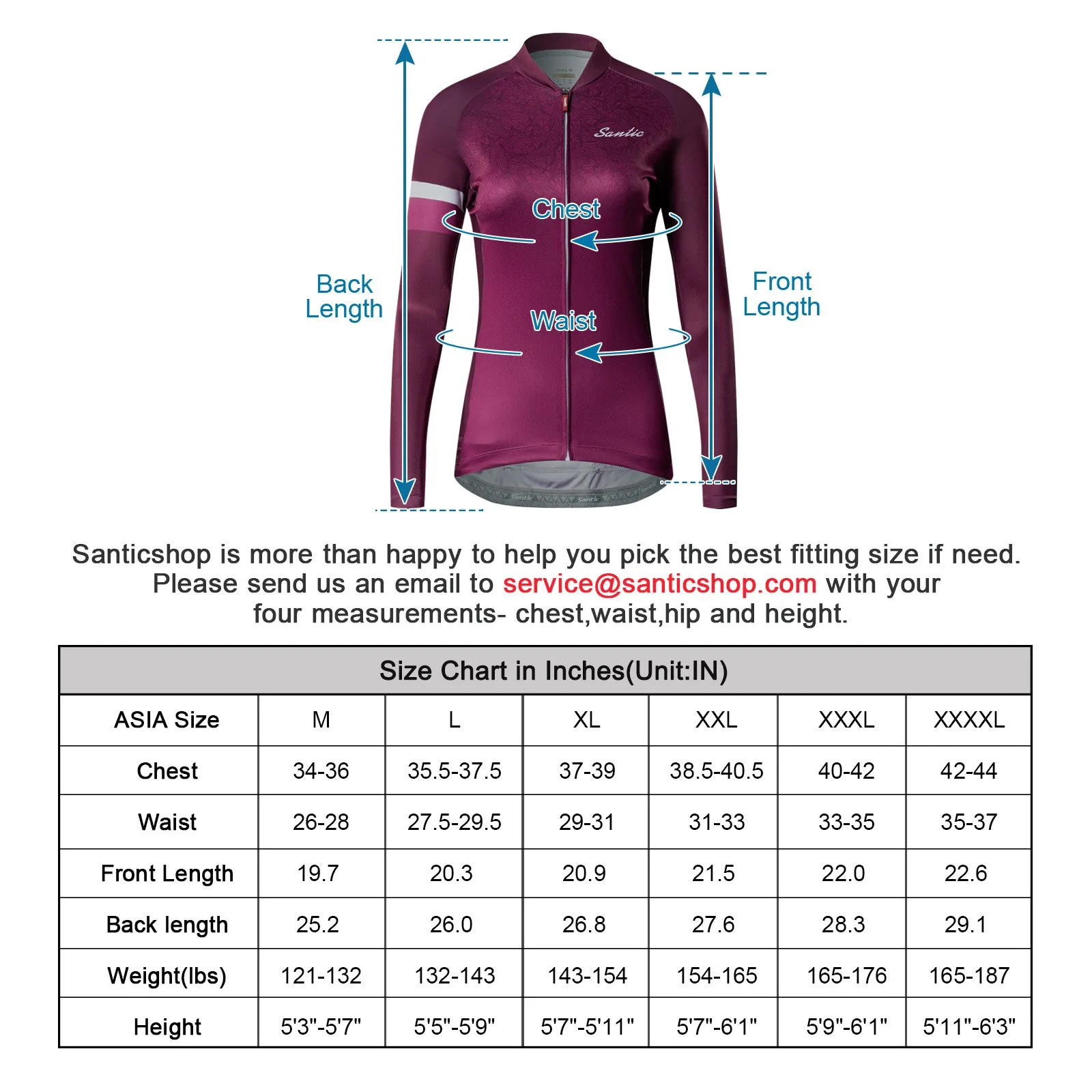 Santic Afra Pink Women Jersey Long Sleeve