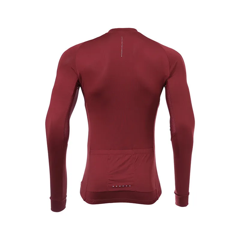 Santic Awani Red Men Cycling Jersey Long Sleeve