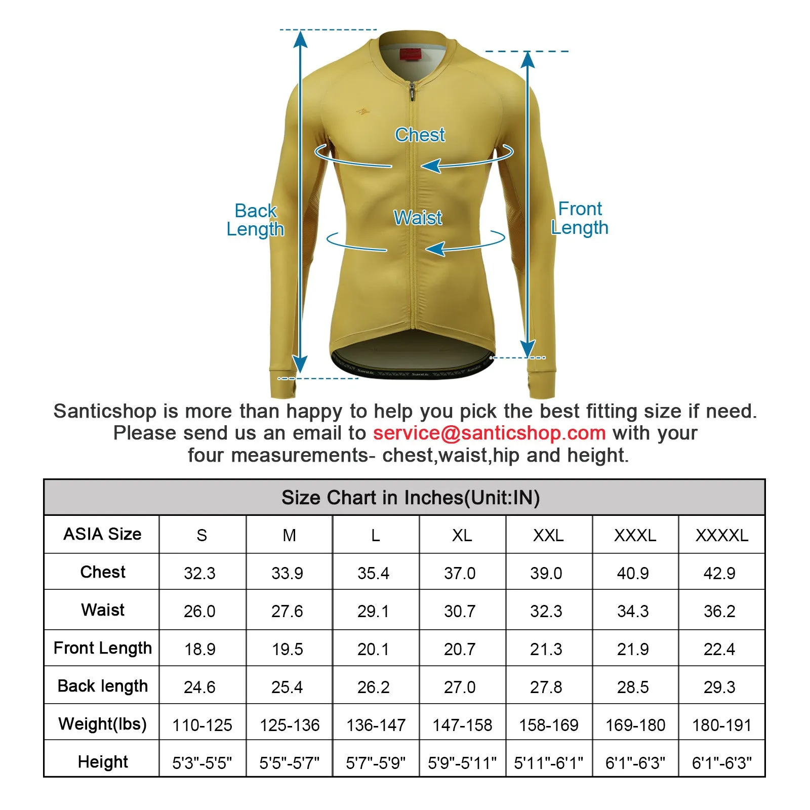 Santic Awani Yellow Men Cycling Jersey Long Sleeve