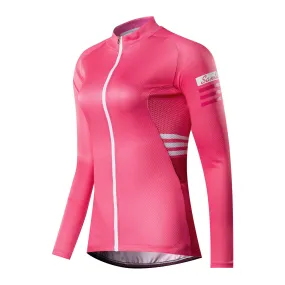 Santic Olivia Pink Women Jersey Long Sleeve