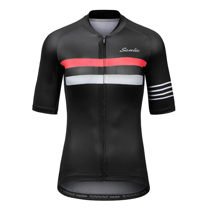 Santic Pali Black Women’s Cycling Jersey Short Sleeve