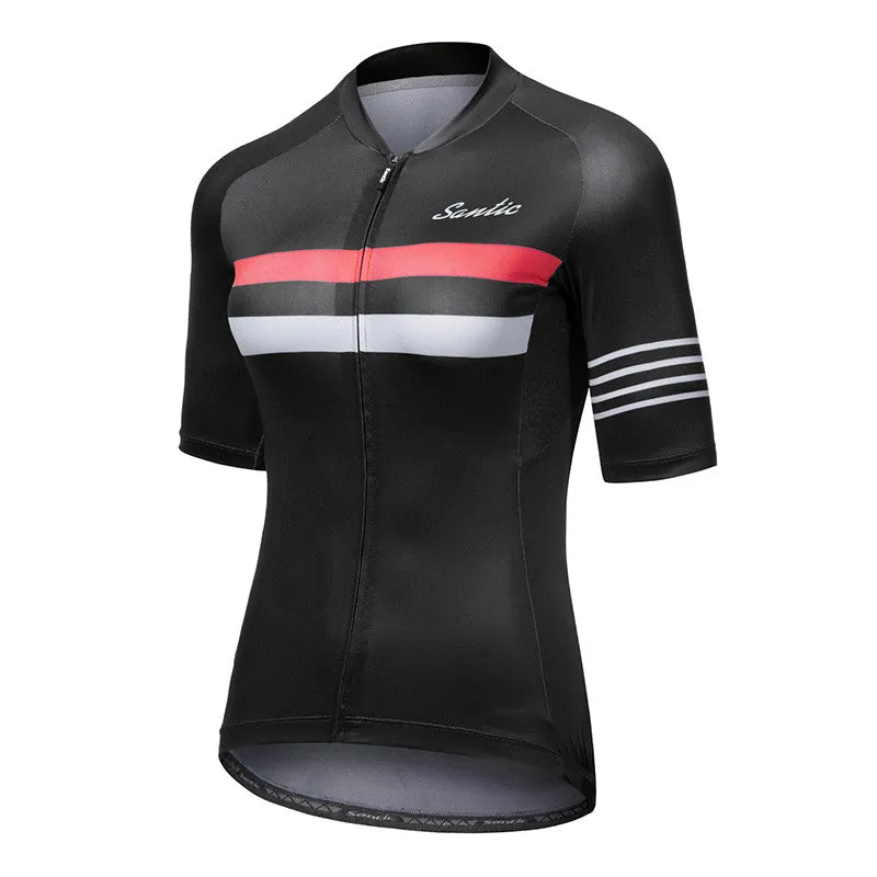 Santic Pali Black Women’s Cycling Jersey Short Sleeve