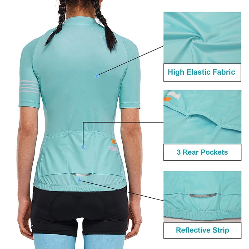 Santic Pali Blue Women’s Cycling Jersey Short Sleeve