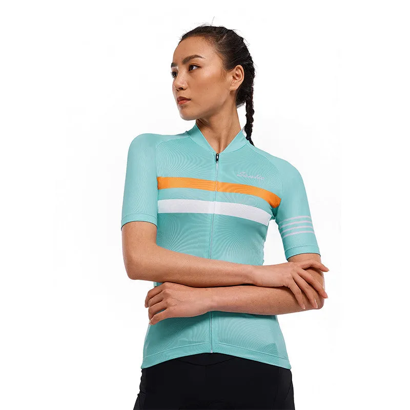 Santic Pali Blue Women’s Cycling Jersey Short Sleeve