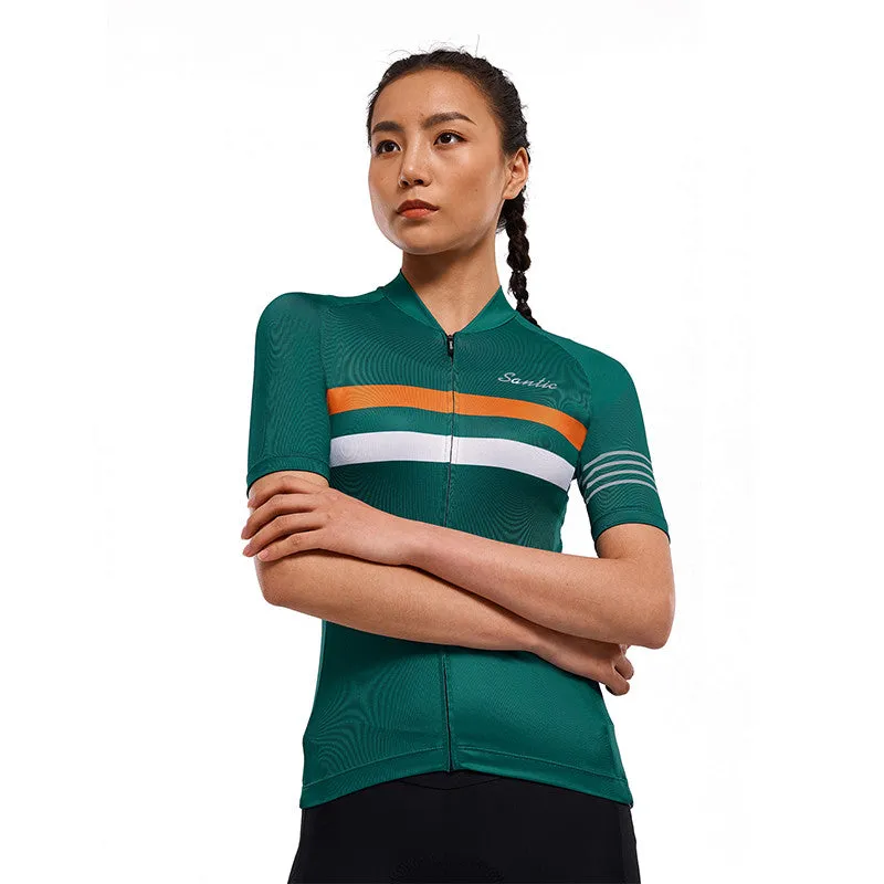 Santic Pali Green Women’s Cycling Jersey Short Sleeve