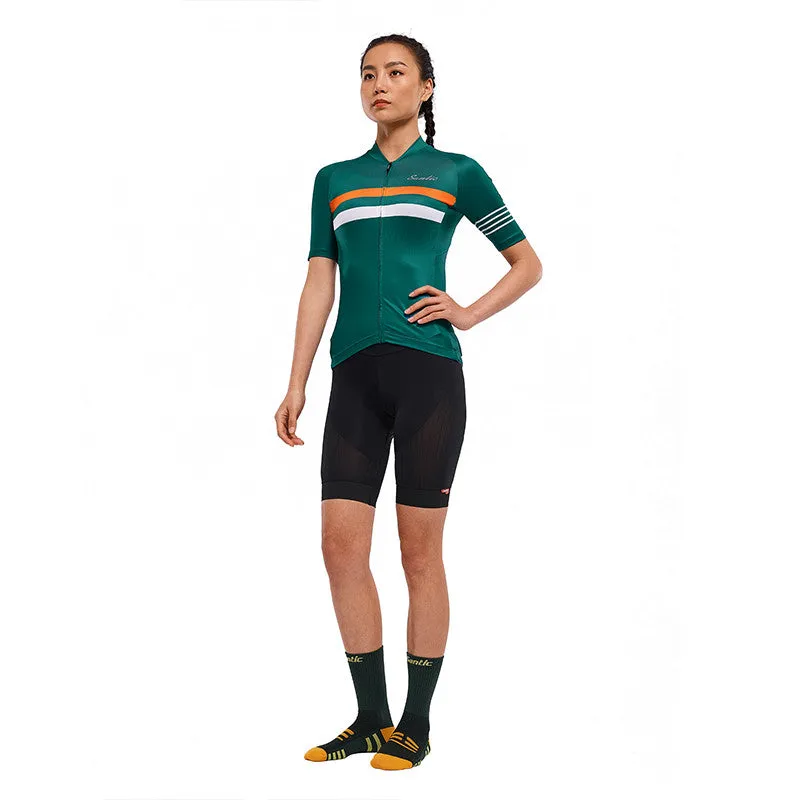 Santic Pali Green Women’s Cycling Jersey Short Sleeve