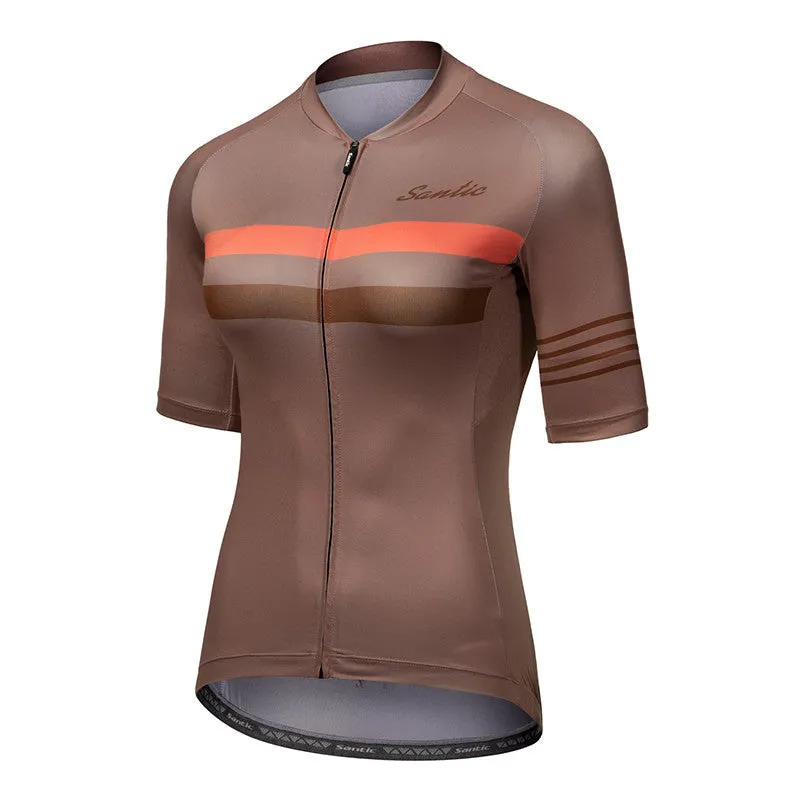 Santic Pali Khaki Women’s Cycling Jersey Short Sleeve