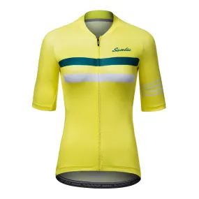 Santic Pali Yellow Women’s Cycling Jersey Short Sleeve