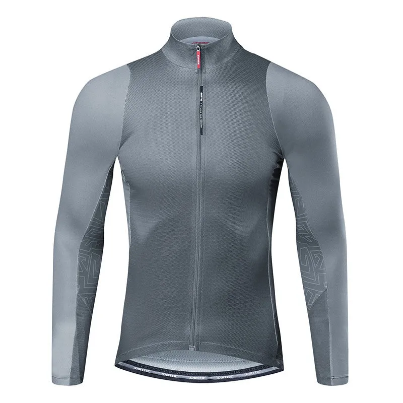 Santic Universal Gray Men Cycling Jersey Long Sleeve