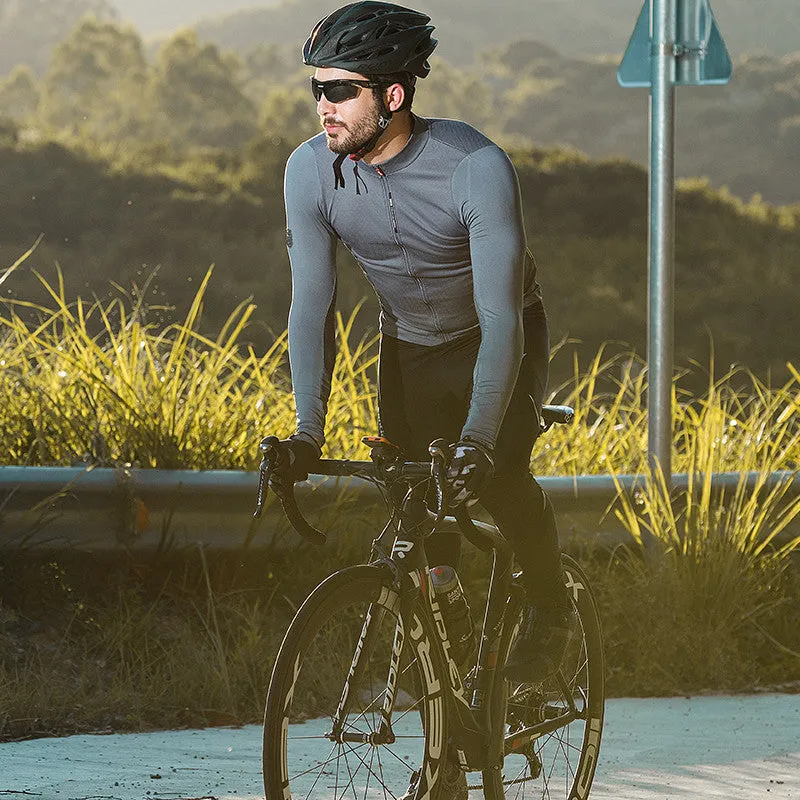 Santic Universal Gray Men Cycling Jersey Long Sleeve