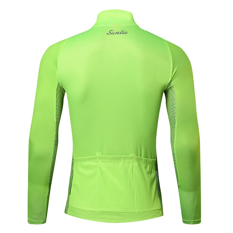 Santic Universal Lightgreen Men Cycling Jersey Long Sleeve