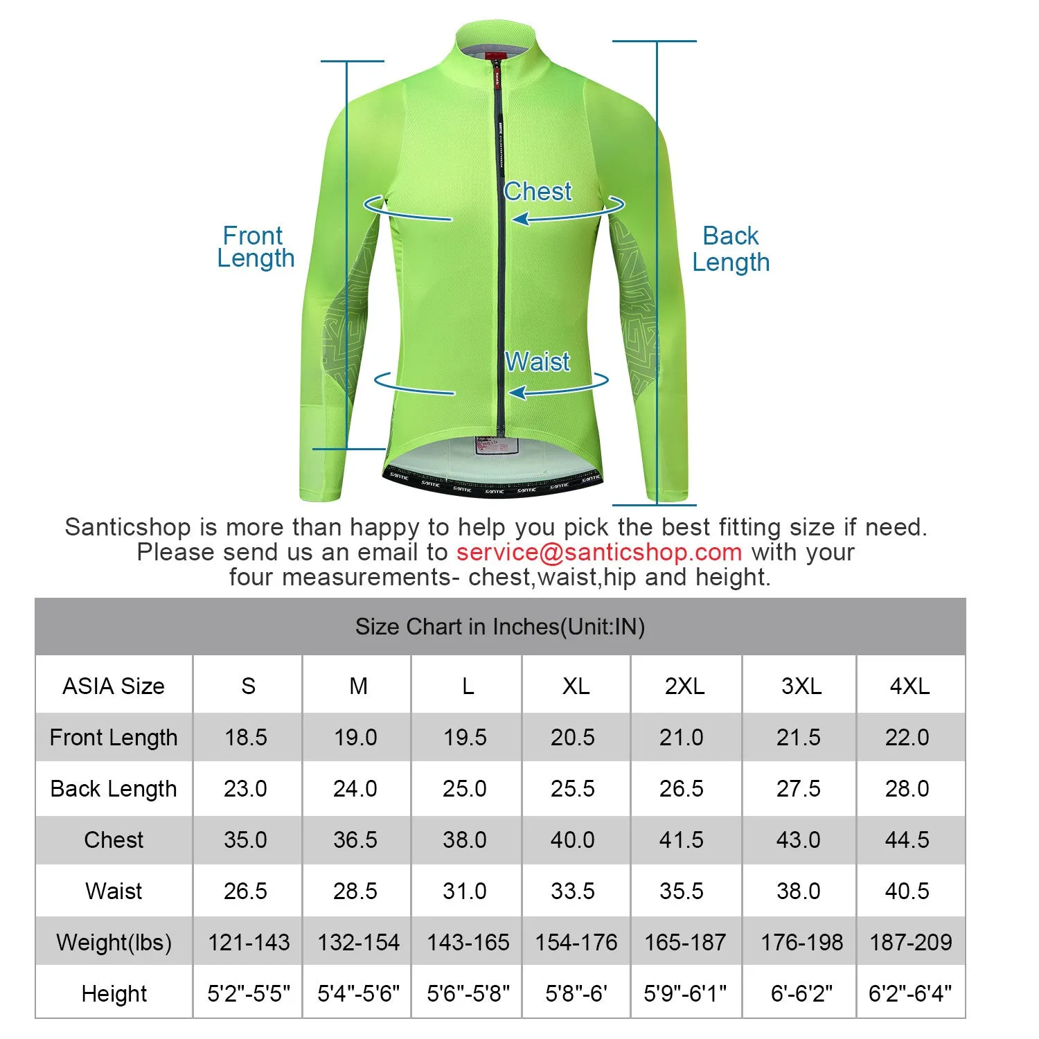 Santic Universal Lightgreen Men Cycling Jersey Long Sleeve