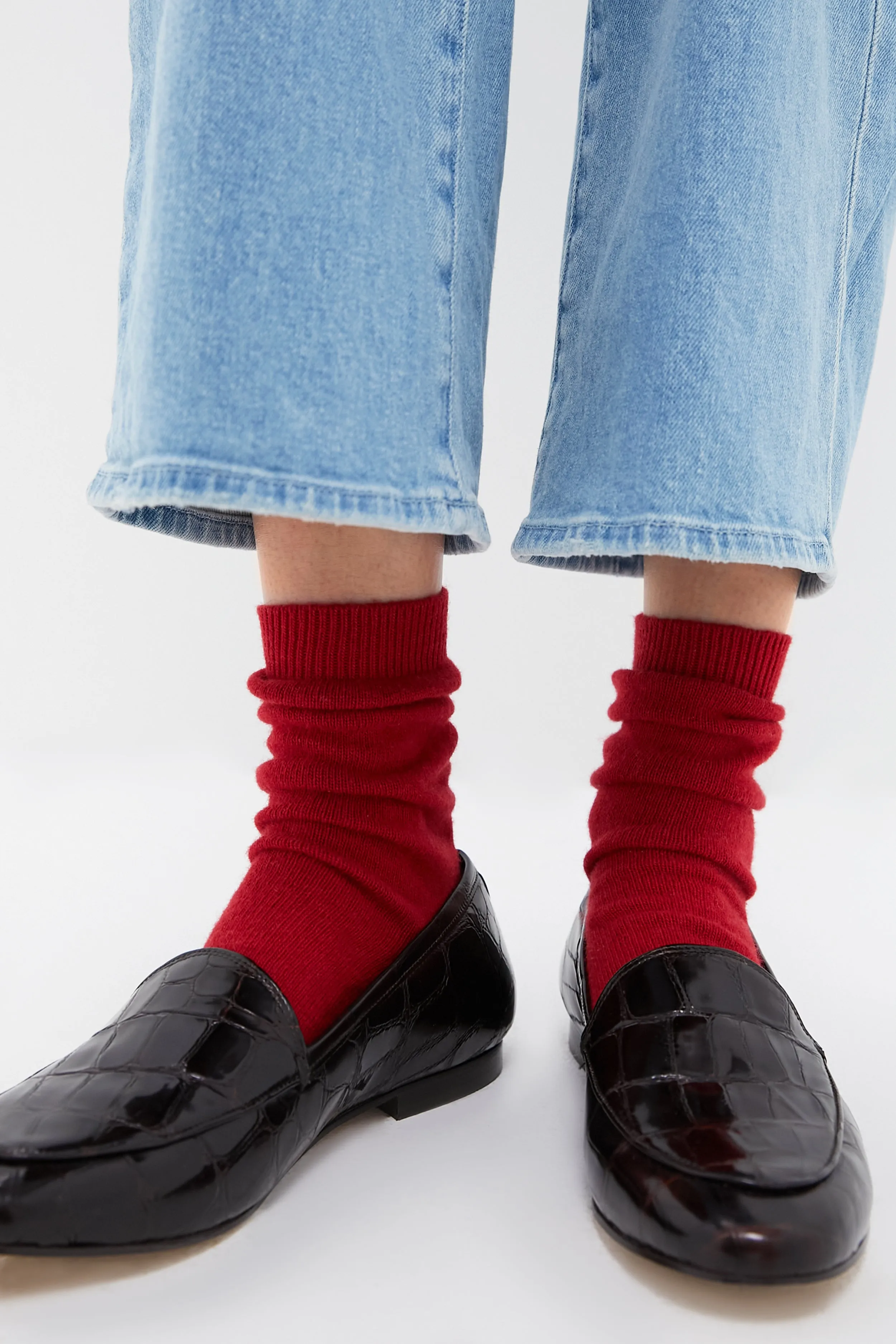 Scarlet Cosy Wool Sock