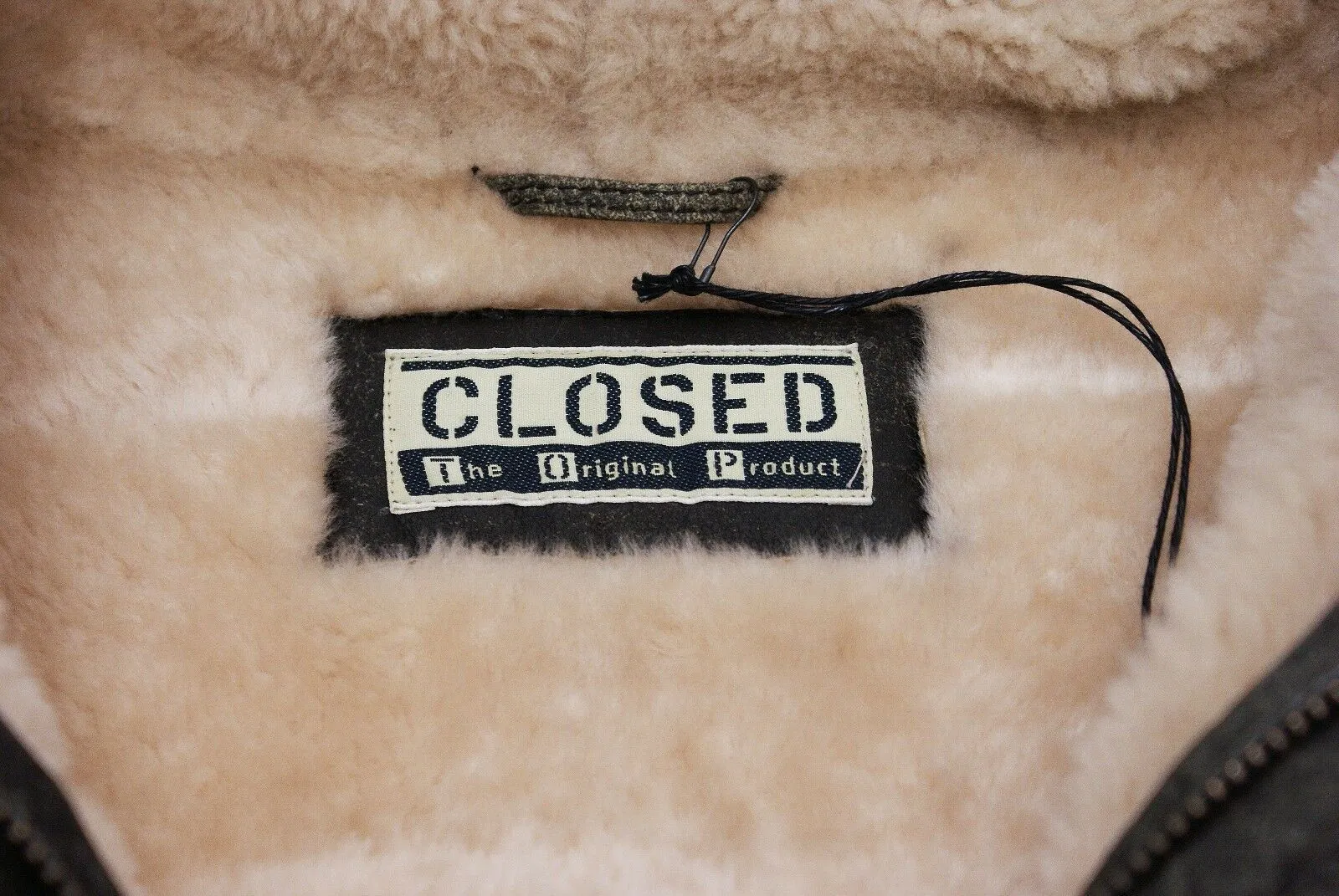 Shearling Lined Leather Duffle Coat With Horn Toggles