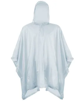 Silver - Kids plastic poncho