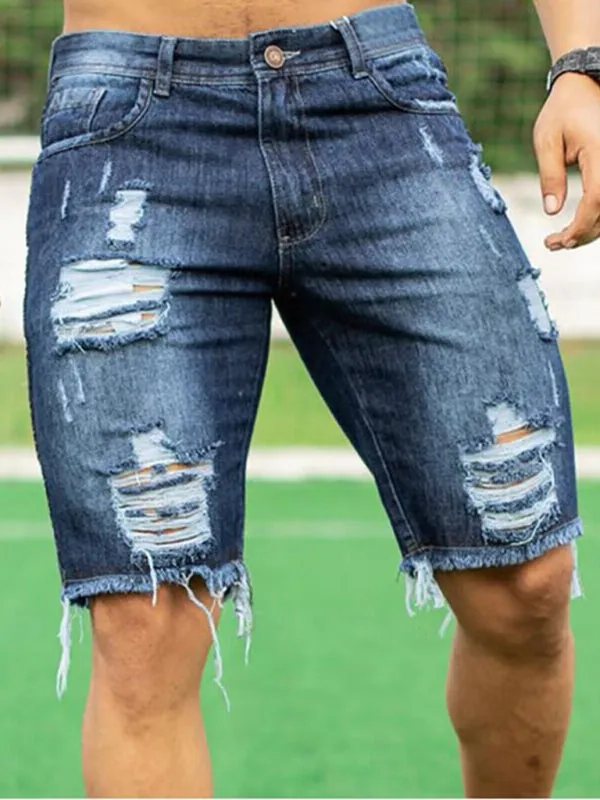 Slim Fit Fashion Jeans Men's Shorts