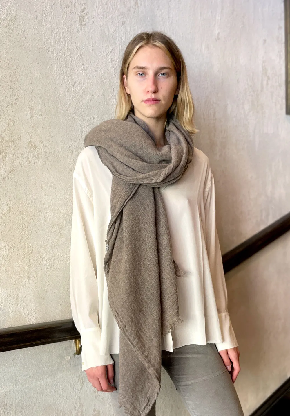 Slim Shawl - Brownish