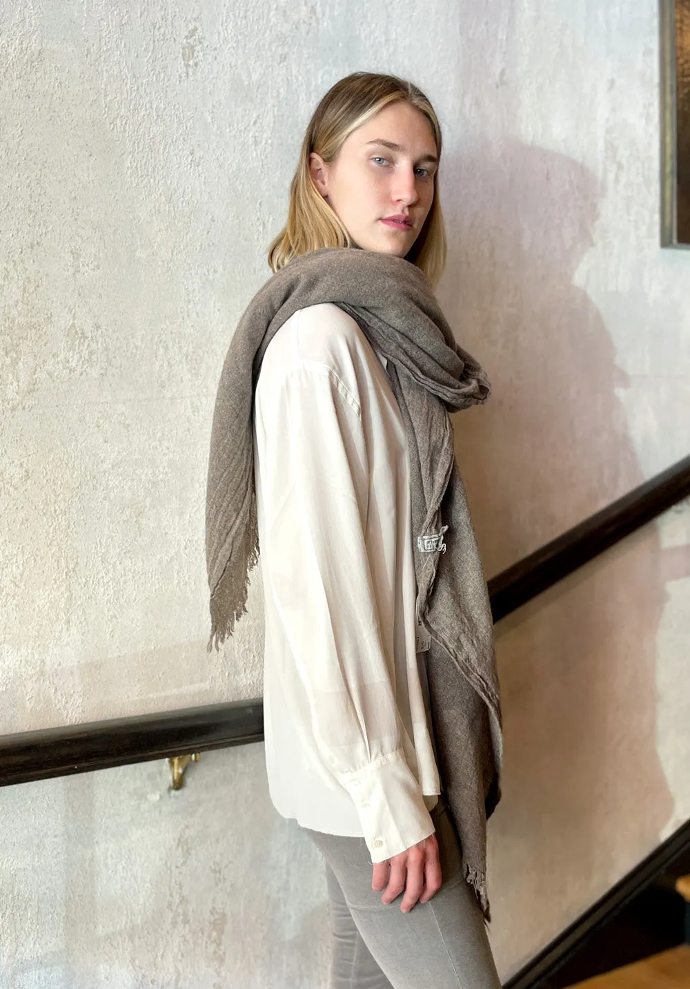 Slim Shawl - Brownish