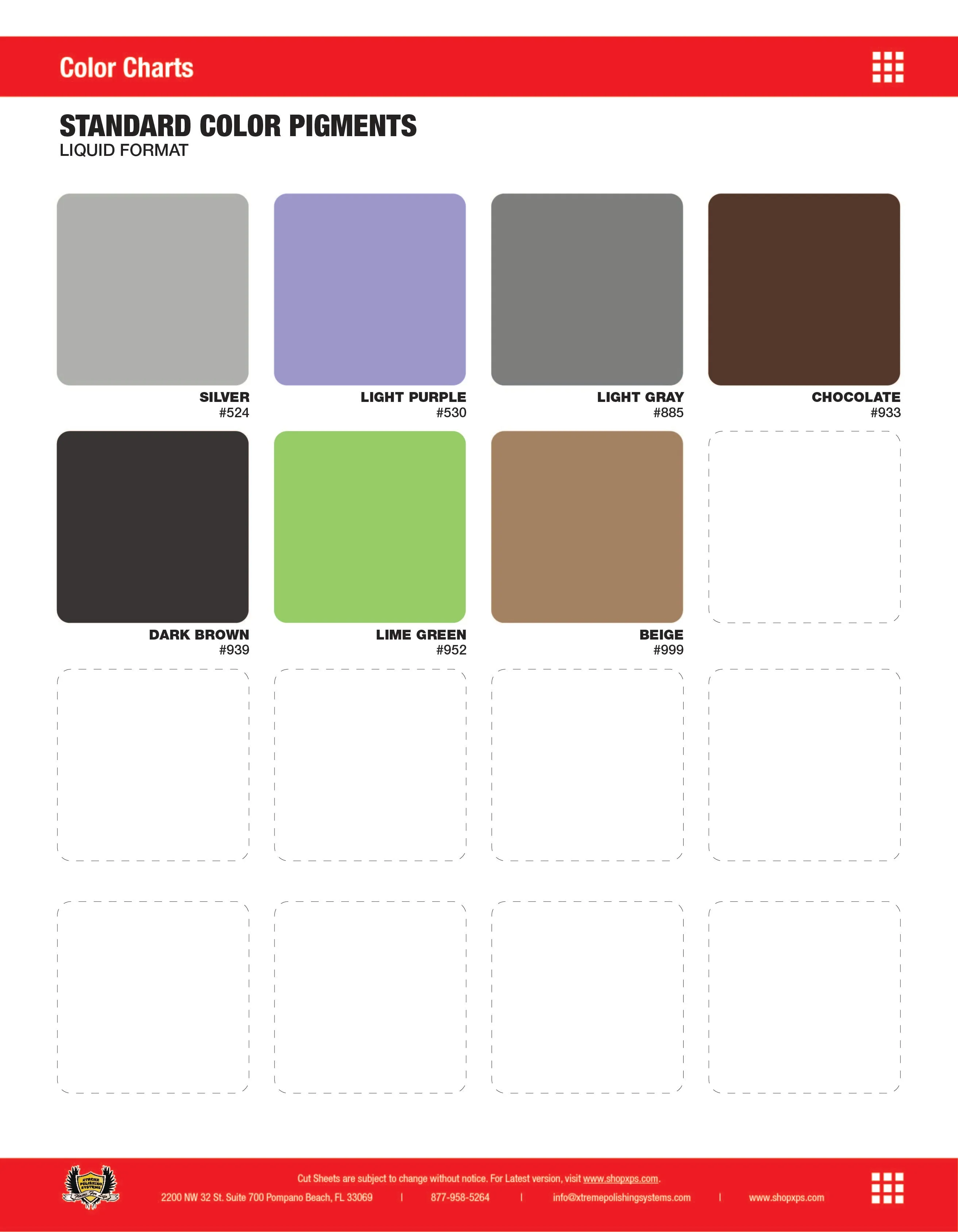 Solid Pigment for Epoxy Resin